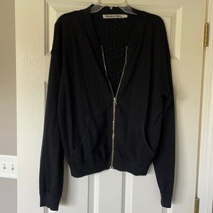 Michael Stars perforated bomber jacket